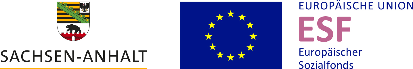 Logo: Die Umsetzung wurde gefördert durch den ESF